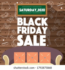 Black Friday Sale Banner Design Vector Illustration