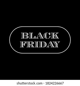 Black friday sale banner. Design template promotion frame for weekend sale. Vector.