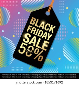 Black friday sale banner design vector illustration