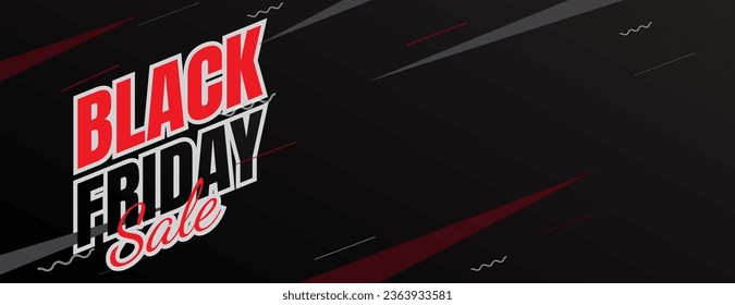 black friday sale banner design with copy space area for sport business promotion
