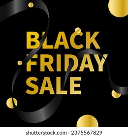 Black Friday sale banner design.