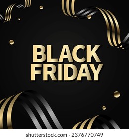 Black Friday sale banner design.
