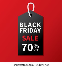 Black friday sale banner design template background.