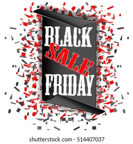 Black Friday sale. Banner. Design. The invitation