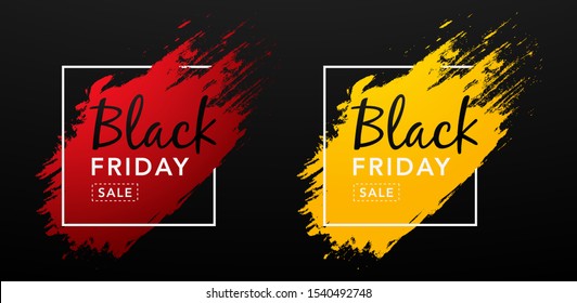 Black friday sale banner with discount, for poster, flyer, banner, poster and logo design. Black friday vector illustration background design.