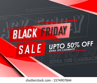 black friday sale banner with discount details