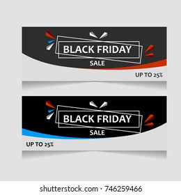 Black Friday sale banner with geometric pattern. Black Friday.