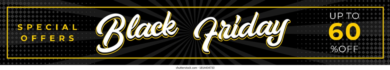 Black Friday Sale Banner or Header