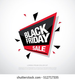 Black friday sale banner. Black friday sale icon