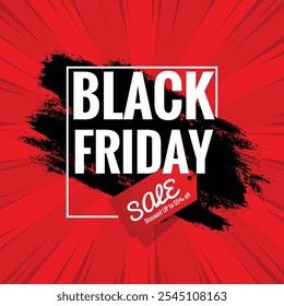 black friday sale banner illustration