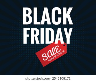 black friday sale banner illustration