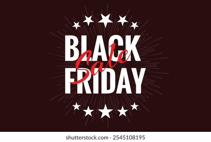 black friday sale banner illustration