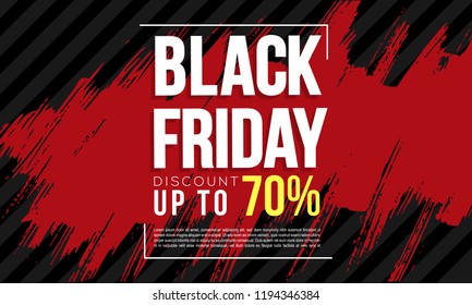 Black friday sale banner layout design vector illustration