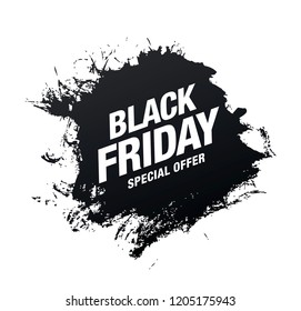 black friday sale banner layout design, vector illustration