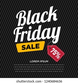 Black friday sale banner layout design