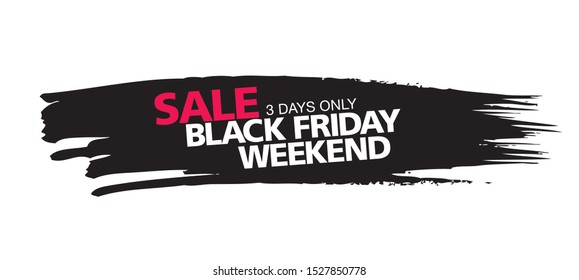 black friday sale banner layout design, vector illustration