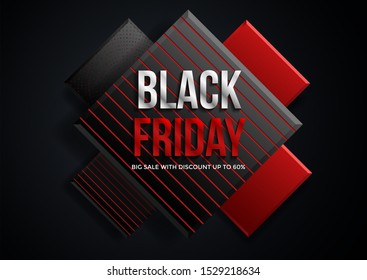Black friday sale banner layout template design