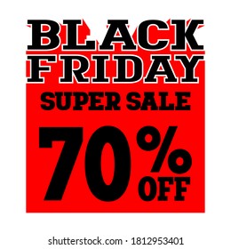 Black Friday Sale Banner Layout Design Vector
