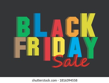 Black friday sale banner layout design, vector illustration