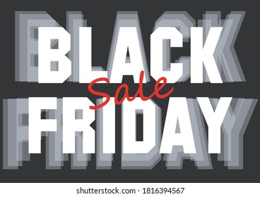 Black friday sale banner layout design, vector illustration