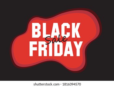 Black friday sale banner layout design, vector illustration