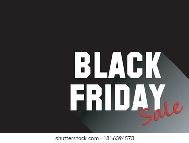 Black friday sale banner layout design, vector illustration