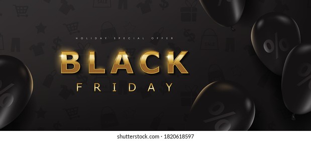Black friday sale banner layout design template. Advertising Poster design Black friday campaign.