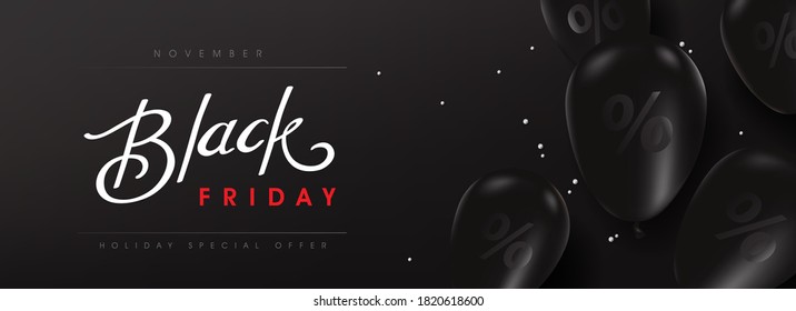 Black friday sale banner layout design template. Advertising Poster design Black friday campaign.