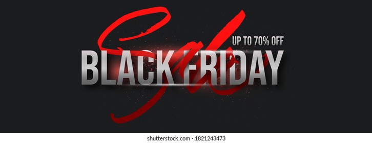 Black friday sale banner layout design template. Advertising Poster design.Vector illustration.
