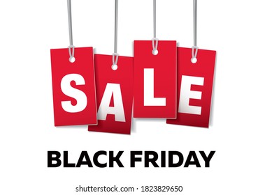 black friday sale banner layout design, vector illustration