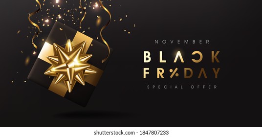 Black friday sale banner layout design template. Advertising Poster design Black friday campaign.