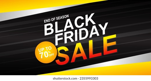 
Black Friday sale banner layout design. vector illustration EPS 10.