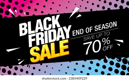 Black friday sale banner layout design