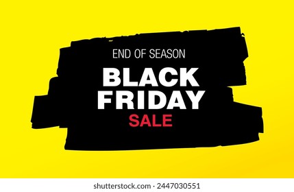 Black friday sale banner layout graphic design