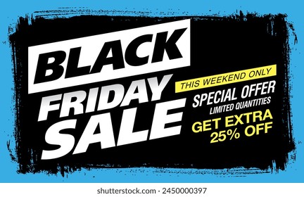 Black friday sale banner layout design