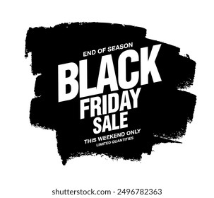 Black friday sale banner layout design vector illustration