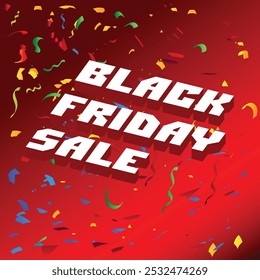 Black friday sale banner layout design