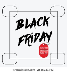 Black Friday sale banner layout design vector illustration with t shirt