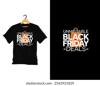 Black Friday sale banner layout design vector illustration with t shirt