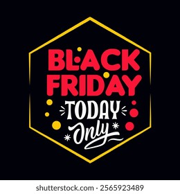 Black Friday sale banner layout design vector illustration with t shirt