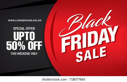 Black friday sale banner layout