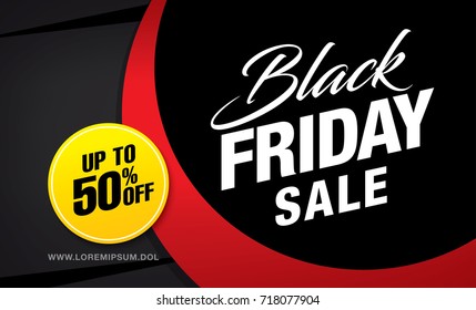 Black friday sale banner layout