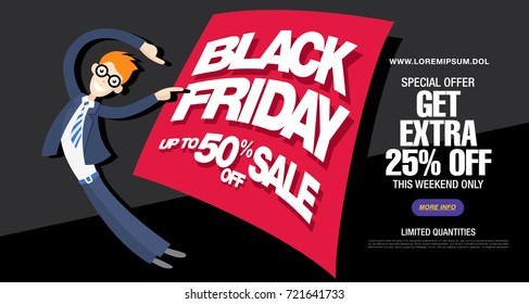 Black friday sale banner layout