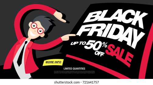 Black friday sale banner layout