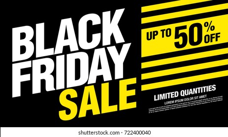 Black friday sale banner layout