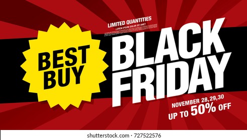 Black friday sale banner layout design