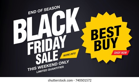 Black friday sale banner layout design