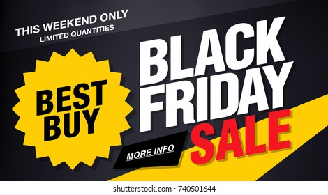 Black friday sale banner layout design