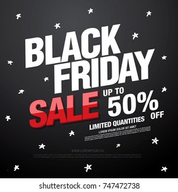 black friday sale banner layout design