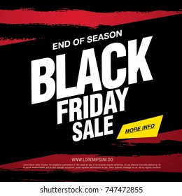 black friday sale banner layout design